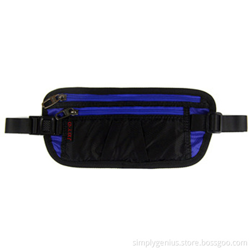 RFID-blocking hidden running waist fuel fanny pack pouch